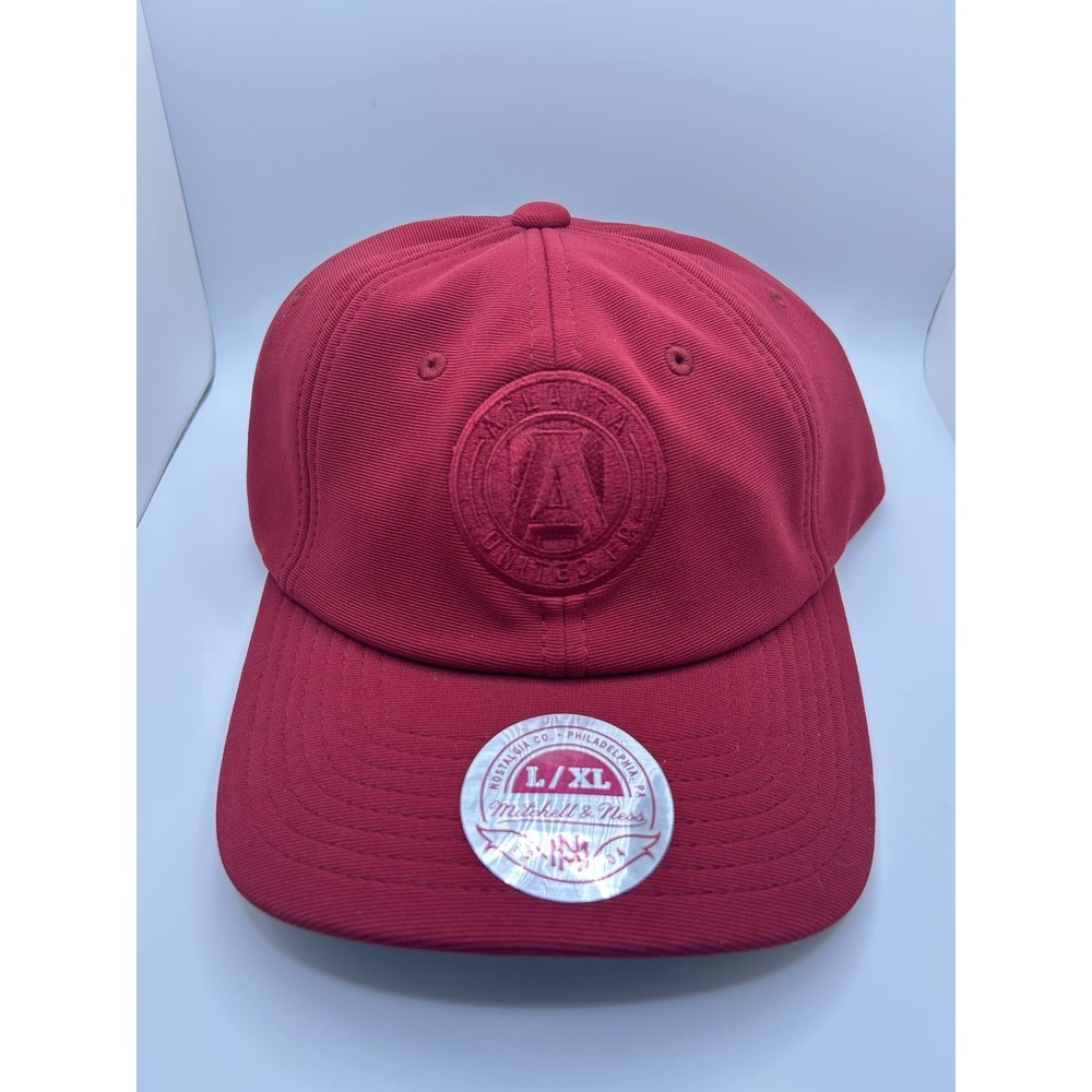 Mitchell and Ness Atlanta United Soccer Dark Red Canvas Cap Hat Size Large/XL
